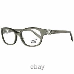 Montblanc MB 0442 Women Gray Optical Frame Plastic Full Rim Oval Case Eyeglasses