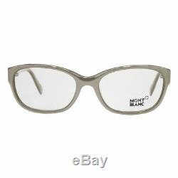 Montblanc MB0442-057 Silver/Grey Taupe Pearl Full Rim Women's Oval Eyeglasses