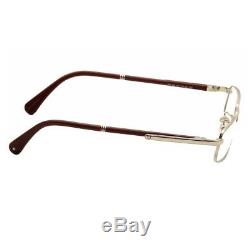 Montblanc MB448-017 Silver/Burgundy Full Rim Rectangular Men's Eyeglasses Frames