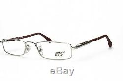 Montblanc Silver Burgundy Full Rim Reading glasses Brand New 448 017