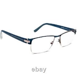 Morel Eyeglasses Öga 7406O BB012 Blue&Silver Half Rim Frame France 5418 140