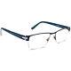 Morel Eyeglasses Öga 7406o Bb012 Blue&silver Half Rim Frame France 5418 140