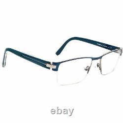 Morel Eyeglasses Öga 7406O BB012 Blue&Silver Half Rim Frame France 5418 140