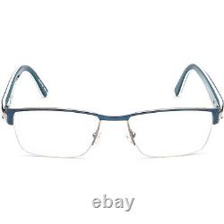 Morel Eyeglasses Öga 7406O BB012 Blue&Silver Half Rim Frame France 5418 140