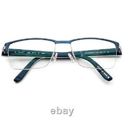 Morel Eyeglasses Öga 7406O BB012 Blue&Silver Half Rim Frame France 5418 140