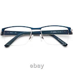 Morel Eyeglasses Öga 7406O BB012 Blue&Silver Half Rim Frame France 5418 140