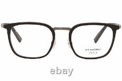 Morel OGA 10146O ND01 Eyeglasses Men's Black/Silver Full Rim Optical Frame 52mm