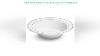 Most Best Deal Product Silver Rimmed White Bowls 12 Ounce 50 Count Hard Plastic Disposable