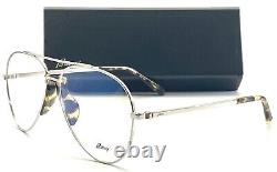 NEW BRIONI BR0052O 003 SILVER AUTHENTIC EYEGLASSES 58-13 145 WithCASE