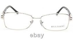 NEW BVLGARI 2125-B-M 102 SILVER/BLACK EYEGLASSES FRAME 54-16-135mm B34mm Italy