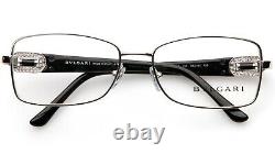 NEW BVLGARI 2125-B-M 102 SILVER/BLACK EYEGLASSES FRAME 54-16-135mm B34mm Italy