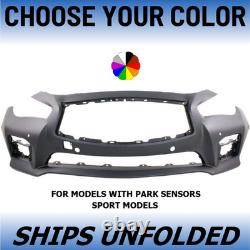 NEW Choose Your Color Front Bumper For 2014-2017 Infiniti Q50 Sport