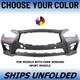 New Choose Your Color Front Bumper For 2014-2017 Infiniti Q50 Sport