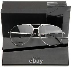 NEW Christian Dior DIOR HOMME DIOR0231 010 Palladium Eyeglasses 60-14-150 B51mm