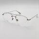 New Dior Dior Stellaireo11 010 Palladium Silver Half-rim Metal Unisex Eyeglasses