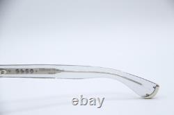NEW GARRET LEIGHT LLG CRYSTAL SILVER AUTHENTIC EYEGLASSES WithCASE 50-20