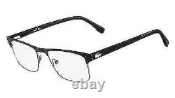 NEW Lacoste L2198-001-55-COL BLACK SILVER Eyeglasses
