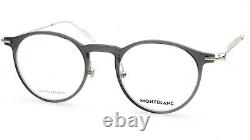 NEW MONT BLANC MB0099O 001 Grey EYEGLASSES FRAME 48-21-145mm B44mm Italy