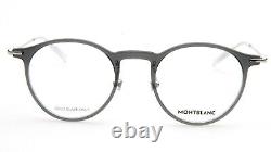 NEW MONT BLANC MB0099O 001 Grey EYEGLASSES FRAME 48-21-145mm B44mm Italy