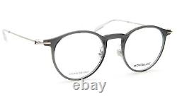 NEW MONT BLANC MB0099O 001 Grey EYEGLASSES FRAME 48-21-145mm B44mm Italy