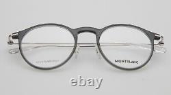 NEW MONT BLANC MB0099O 001 Grey EYEGLASSES FRAME 48-21-145mm B44mm Italy