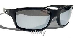 NEW Oakley GIBSTON Matte Black POLARIZED Galaxy Chrome Lens Sunglass 9449
