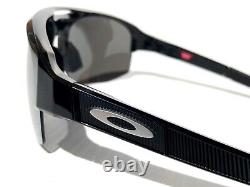 NEW Oakley MERCENARY Polished Black POLARIZED Galaxy Chrome Lens Sunglass 9424
