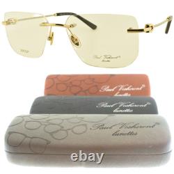 NEW! PAUL VOSHERONT PV630 C1 57-17-145 Gold Silver Rectangle Full Rim Optical