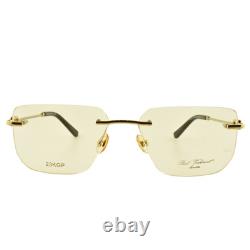 NEW! PAUL VOSHERONT PV630 C1 57-17-145 Gold Silver Rectangle Full Rim Optical