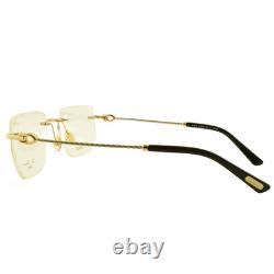 NEW! PAUL VOSHERONT PV630 C1 57-17-145 Gold Silver Rectangle Full Rim Optical