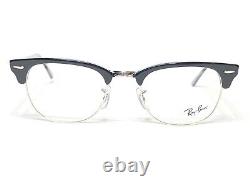 NEW Ray Ban RB5154 2000 Clubmaster Black & Silver Eyeglasses Frames 51/21145