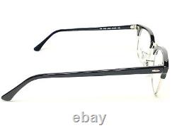 NEW Ray Ban RB5154 2000 Clubmaster Black & Silver Eyeglasses Frames 51/21145
