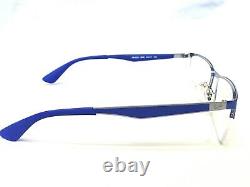 NEW Ray Ban RB6335 2889 Mens Blue & Silver Half Rim Eyeglasses Frames 54/17145