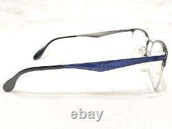 NEW Ray Ban RB6360 2863 Blue Rectangle Half Rim Eyeglasses Frames 51/20145