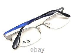 NEW Ray Ban RB6360 2863 Blue Rectangle Half Rim Eyeglasses Frames 51/20145