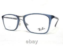 NEW Ray Ban RB7131 5719 Mens Blue & Silver Modern Eyeglasses Frames 55/19145