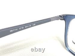 NEW Ray Ban RB7131 5719 Mens Blue & Silver Modern Eyeglasses Frames 55/19145