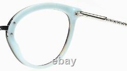 NEW TIFFANY & Co TF 2173 8134 HAVANA On BLUE /SILVER EYEGLASSES 53-18-140 Italy