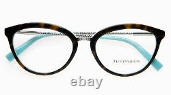 NEW TIFFANY & Co TF 2173 8134 HAVANA On BLUE /SILVER EYEGLASSES 53-18-140 Italy