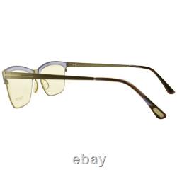 NEW TOM FORD TF5392 080 Silver Lilac Rectangle Full Rim Optical Frame Eyeglasses