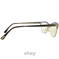 NEW TOM FORD TF5392 080 Silver Lilac Rectangle Full Rim Optical Frame Eyeglasses NEW TOM FORD TF5392 080 Silver Lilac Rectangle Full Rim Optical Frame Eyeglasses
