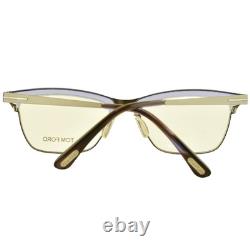 NEW TOM FORD TF5392 080 Silver Lilac Rectangle Full Rim Optical Frame Eyeglasses