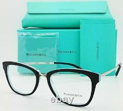 NEW Tiffany & Co. Frame Glasses TF2186 8274 50mm Black Blue 2186 Authentic