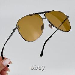 NEW Tom Ford FT1018/S 08E BRADY Shiny Anthracite Silver Brown Unisex Sunglasses