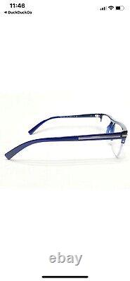 NEW Versace MOD VE3269 5125 Mens Blue/Silver Half Rim Eyeglasses Frames 53/19
