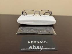 NEW Versace Mod. 1122-B 1029 Purple Silver Crystals EYEGLASSES GLASSES 51-17-135