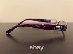 NEW Versace Mod. 1122-B 1029 Purple Silver Crystals EYEGLASSES GLASSES 51-17-135