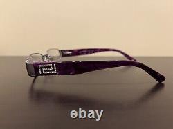 NEW Versace Mod. 1122-B 1029 Purple Silver Crystals EYEGLASSES GLASSES 51-17-135