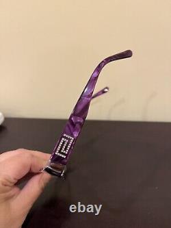 NEW Versace Mod. 1122-B 1029 Purple Silver Crystals EYEGLASSES GLASSES 51-17-135