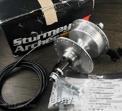 NOS Vintage Sturmey-Archer Drum Brake HUB 36h Freewheel Schwinn Cruiser Bicycle